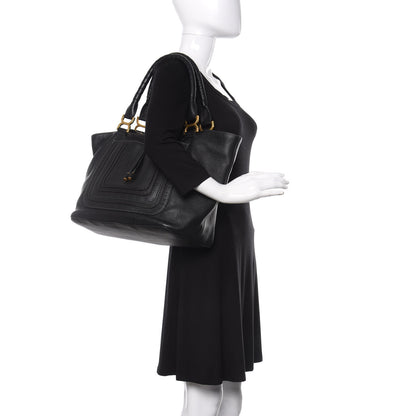 Chloe Calfskin Large New Marcie Tote Black 2 of 10