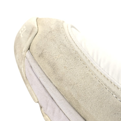 Chanel Suede Calfskin Fabric CC Sneakers 39 White 12 of 14