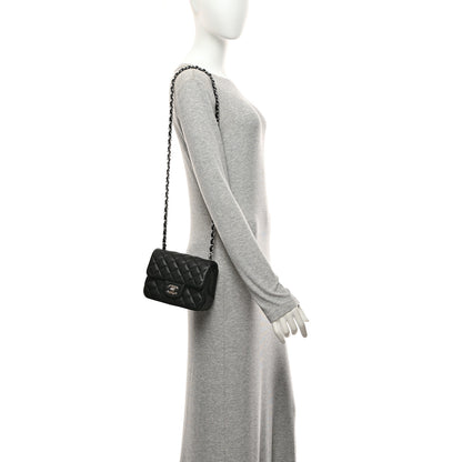 Chanel Lambskin Quilted Mini Square Flap Black 2 of 10