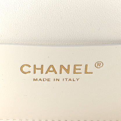Chanel Caviar Quilted Small Top Handle Flap White 7 of 10