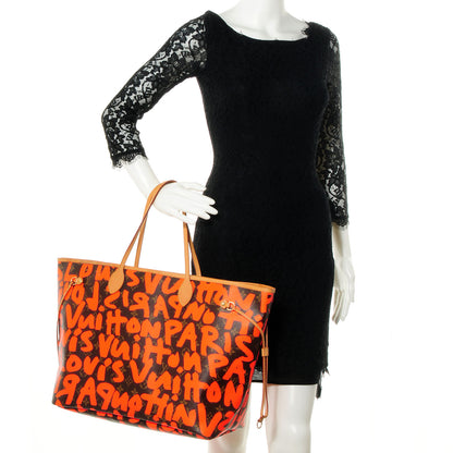 Louis Vuitton Monogram Graffiti Neverfull GM Orange 2 of 7