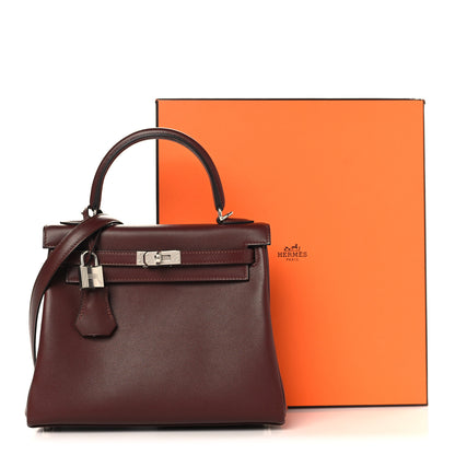 Hermes Cheri Calfskin Kelly Retourne 25 Terre 13 of 13