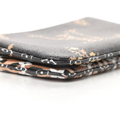 Louis Vuitton Monogram Giant Jungle Pochette Double Zip Black 10 of 12