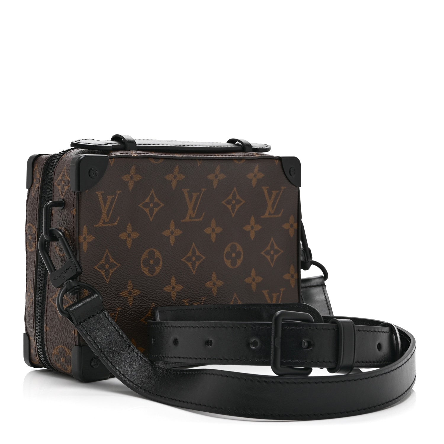 Louis Vuitton Monogram Macassar Handle Soft Trunk Black 3 of 9