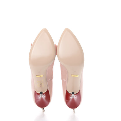 Gucci Patent GG Bow Sadie Spike High Heel Pumps 38 Perfect Pink 6 of 11