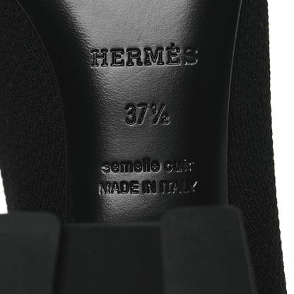 Hermes Knit Calfskin Fontaine 60 Boots 37.5 Black 8 of 11