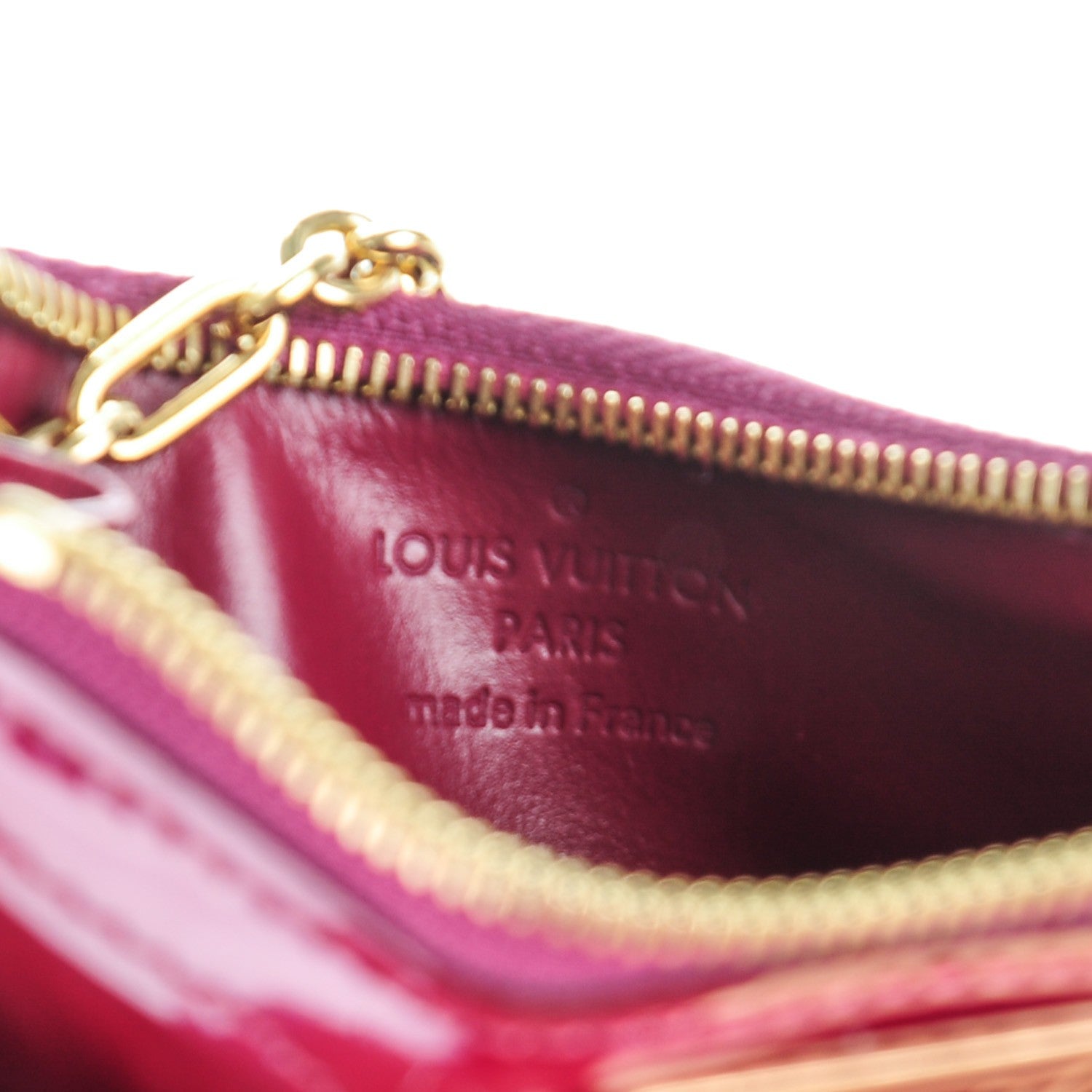 Louis Vuitton Vernis Key Pouch Magenta 6 of 7