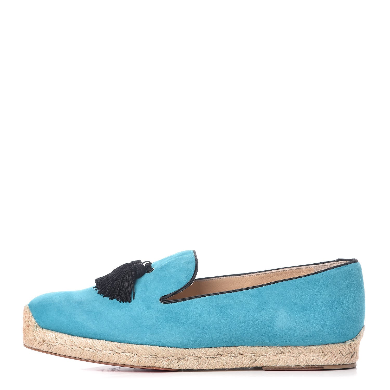 Christian Louboutin Suede Spanish Cheetah Flat Espadrilles 40 Riviera 1 of 7