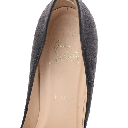 Christian Louboutin Glitter Resille Pigalle Follies 120 Pumps 38.5 Black 5 of 7