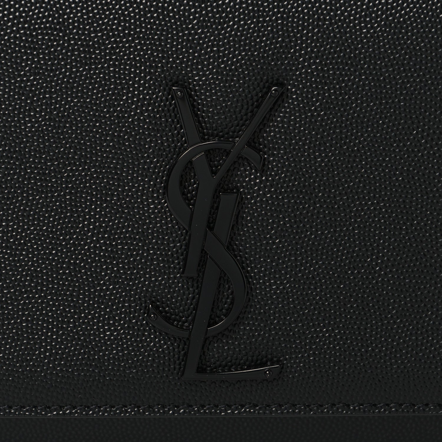 Saint Laurent Grain De Poudre Medium Classic Monogram Monochrome Kate Satchel Black 7 of 9