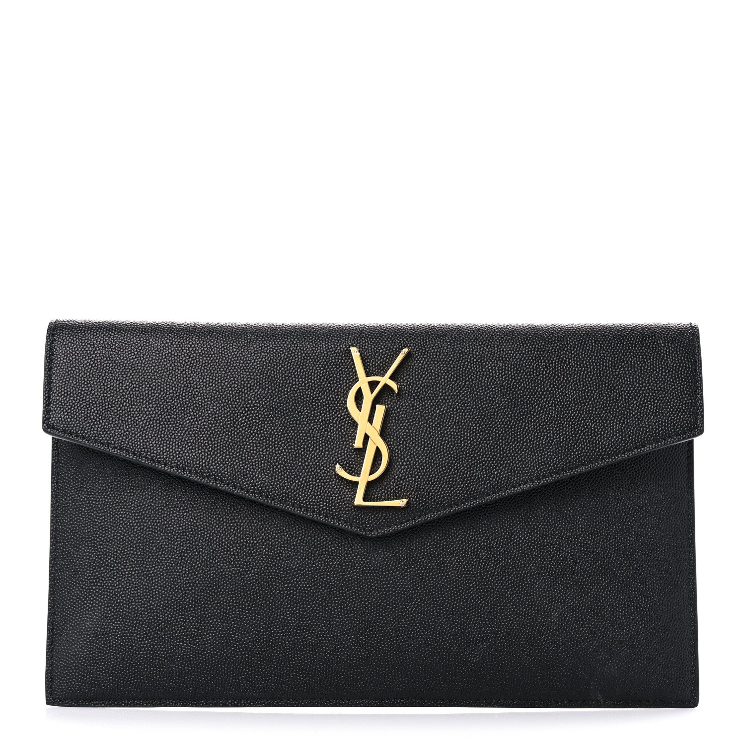 Saint Laurent Grain De Poudre Uptown Pouch Black 1 of 11