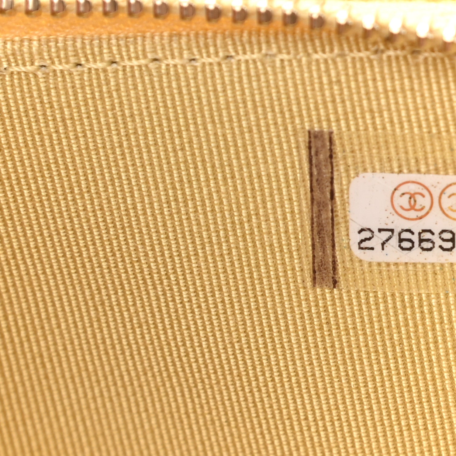 Chanel Iridescent Caviar Quilted Small Clutch With Chain Yellow 10 of 15