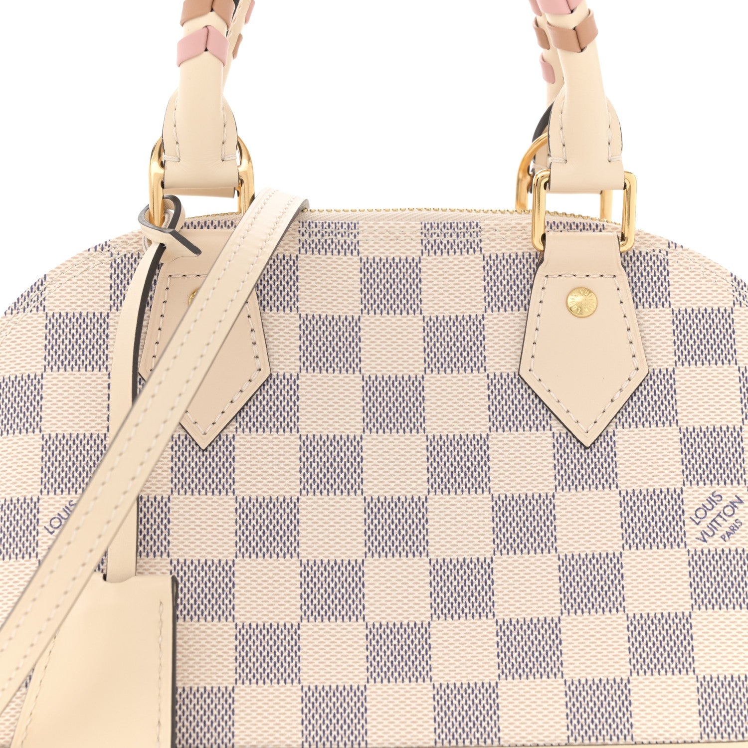Louis Vuitton Damier Azur Braided Alma BB 7 of 10