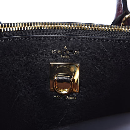 Louis Vuitton Calfskin City Steamer MM Magnolia Black 6 of 13