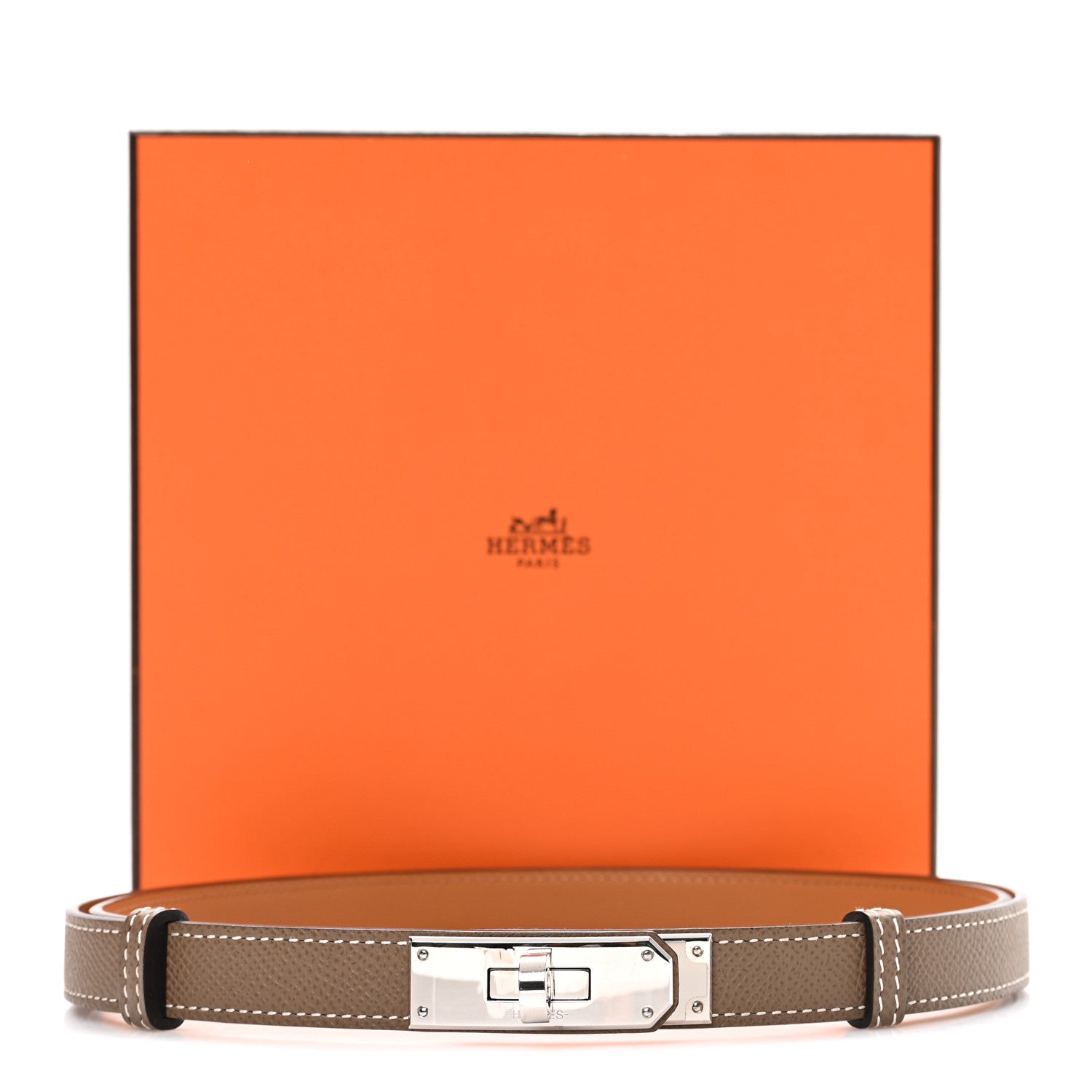 Hermes Epsom Kelly Belt Etoupe 4 of 4
