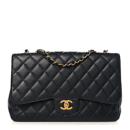 Chanel Caviar Quilted Jumbo Single Flap Black 1 of 11