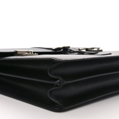 Salvatore Ferragamo Pigskin Chelsea Briefcase Black 7 of 8