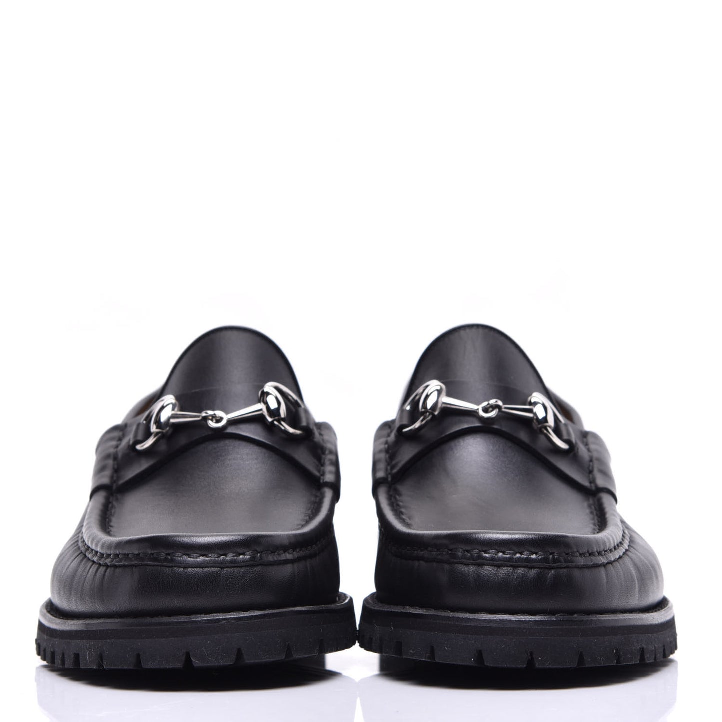 Laredo Calfskin Mens Horsebit Loafers 7.5 Black