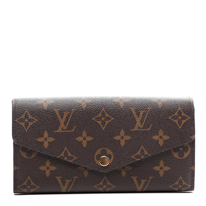 Louis Vuitton Monogram Sarah Wallet NM Rose Ballerine 1 of 8