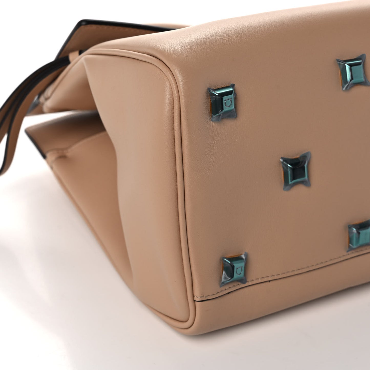 Calfskin Medium Studio Bag Almond