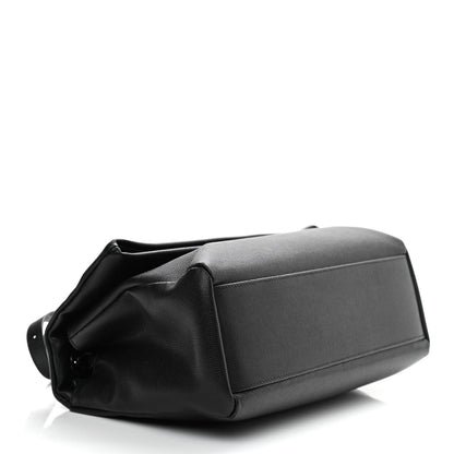 Saint Laurent Grain De Poudre Medium West Hollywood Monogram Fold-Over Black 4 of 11