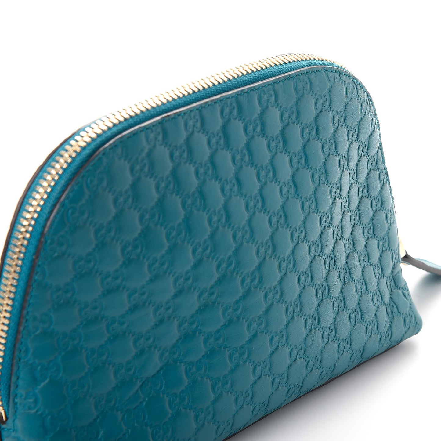 Microguccissima GG Cosmetic Case Deep Cobalt