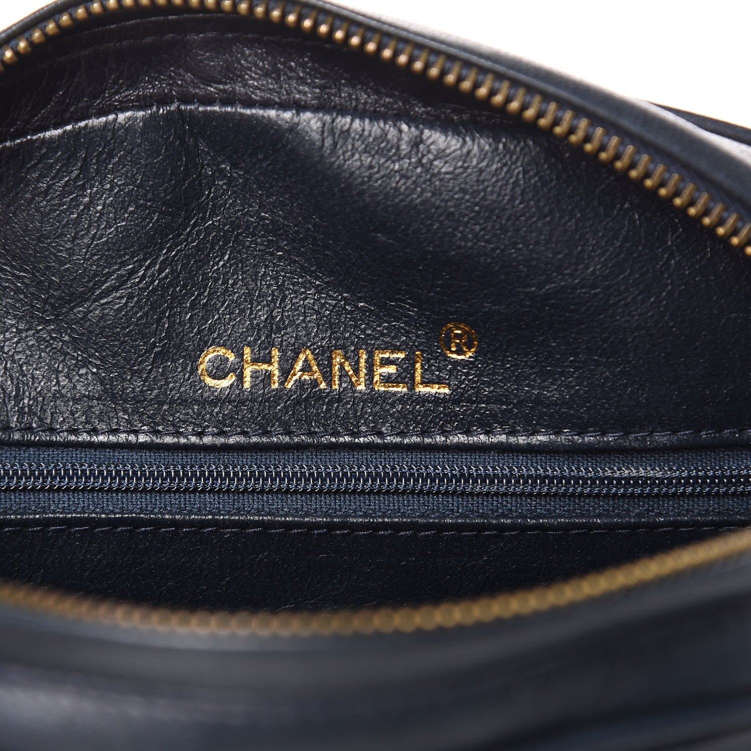 Chanel Lambskin Quilted Tassel Camera Case Navy 6 of 15
