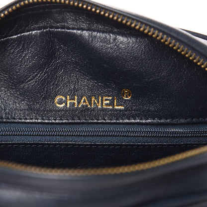 Chanel Lambskin Quilted Tassel Camera Case Navy 6 of 15