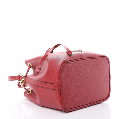 Prada Saffiano Cuir Bucket Bag Fuoco 4 of 9