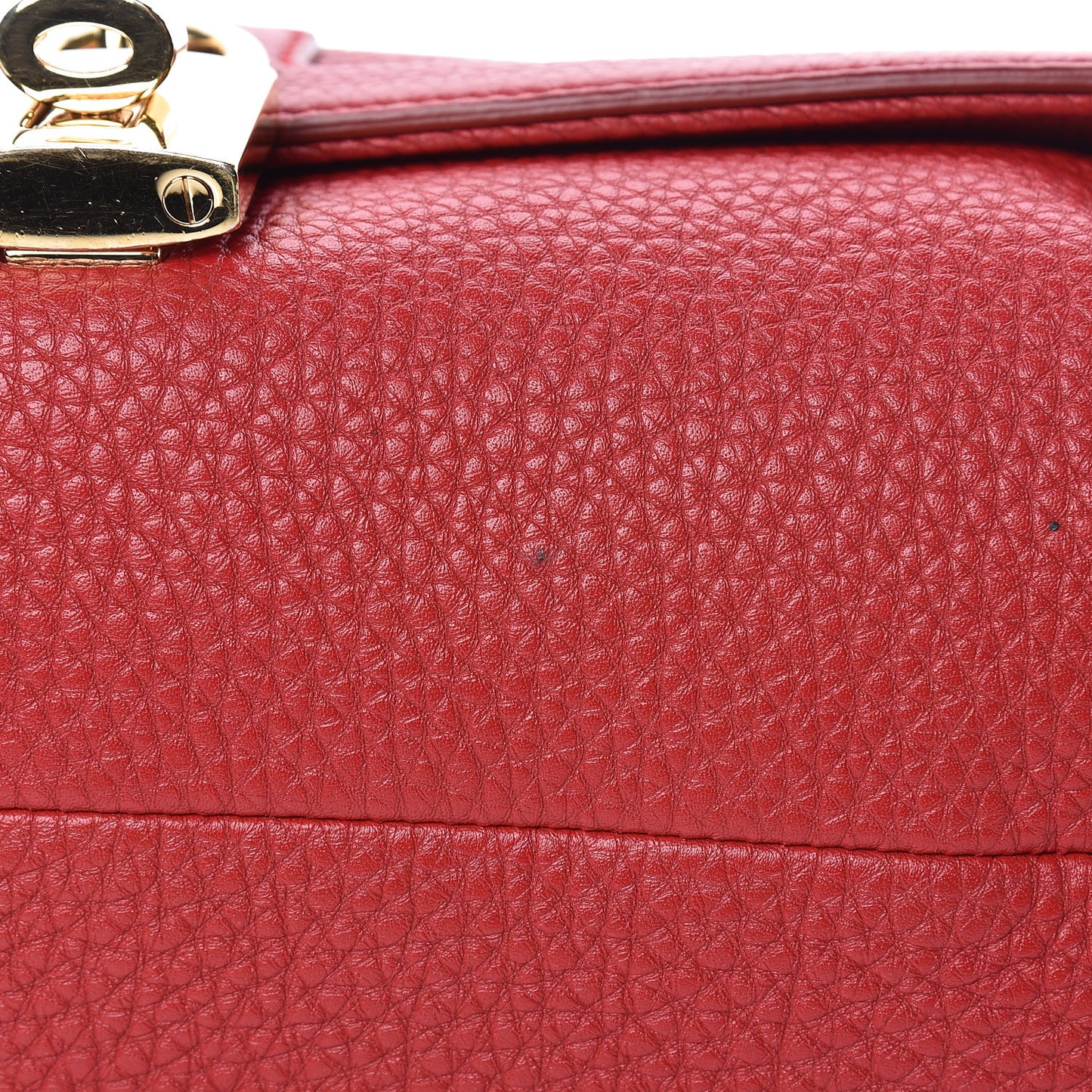 Calfskin Padlock Shoulder Bag Red
