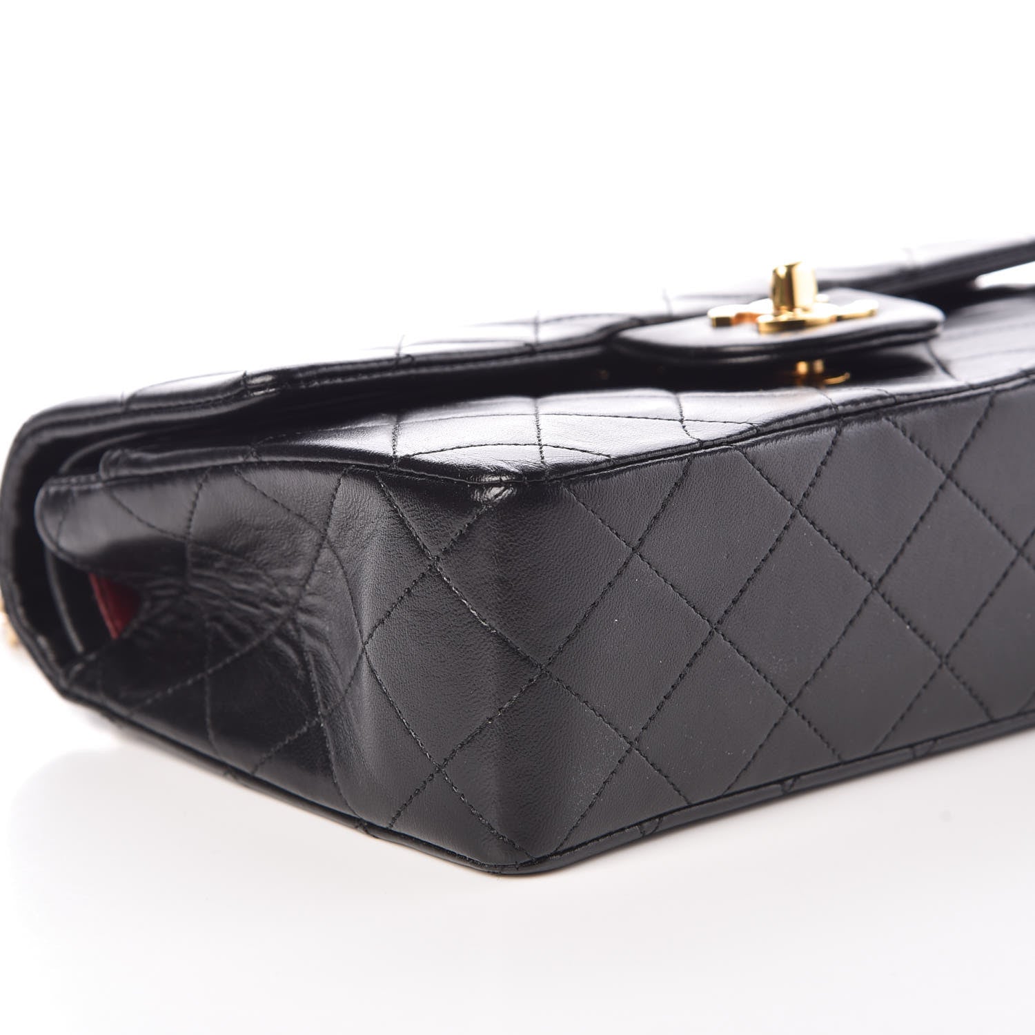 Chanel Lambskin Quilted Small Double Flap Black 5 of 10