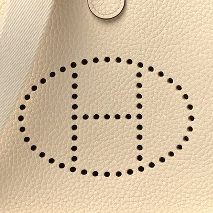 Hermes Taurillon Clemence Amazone Evelyne TPM Nata Craie 8 of 11