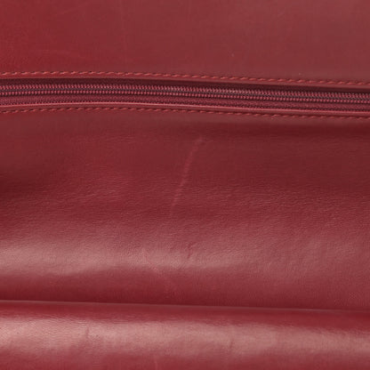 Chanel Patent Quilted Jumbo Double Flap Dark Red 14 of 20