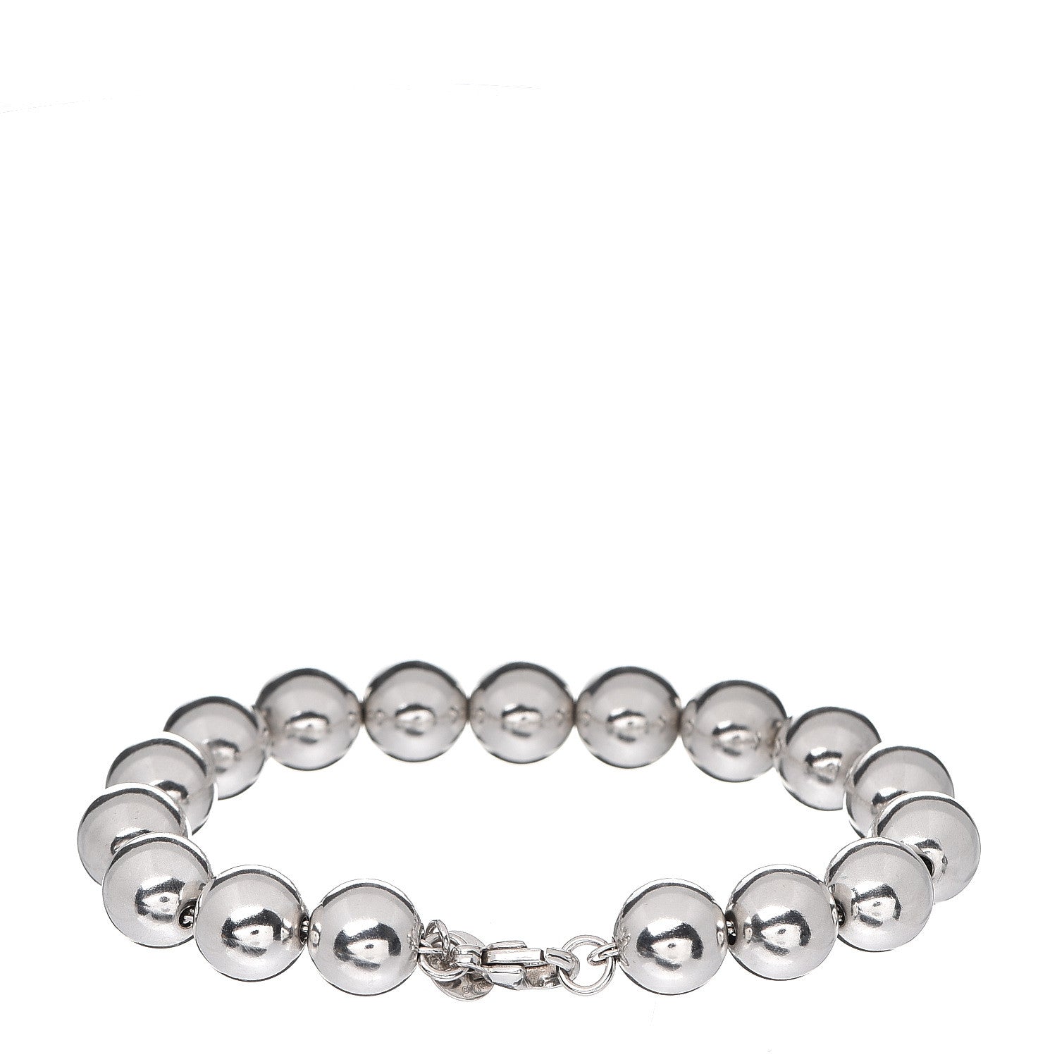 Tiffany Sterling Silver 10mm HardWear Ball Bracelet 2 of 3
