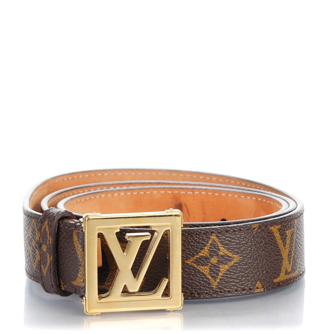 Louis Vuitton Monogram LV Frame Belt 90 36 1 of 7