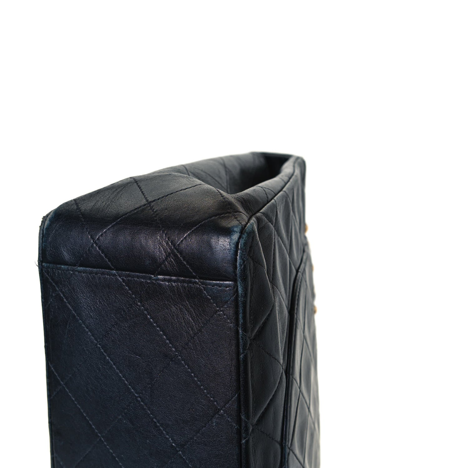 Chanel Lambskin Quilted XL Jumbo Single Flap Black 15 of 19
