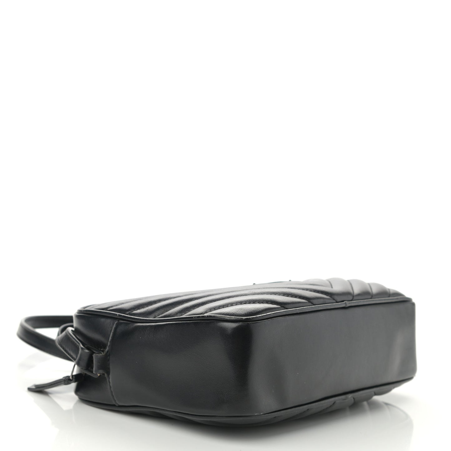 Calfskin Matelasse Monogram Lou Camera Bag Black
