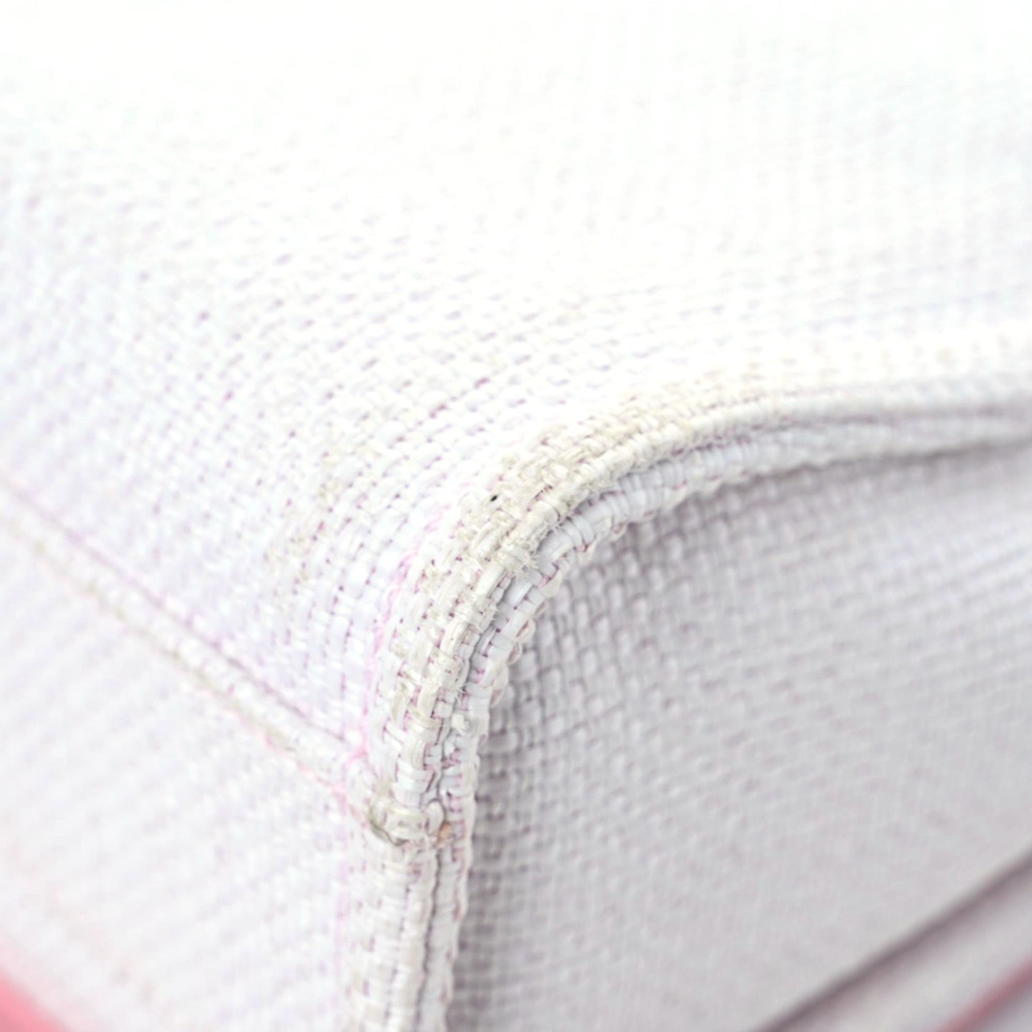 Woven Straw Raffia Small Deauville Messenger Light Pink