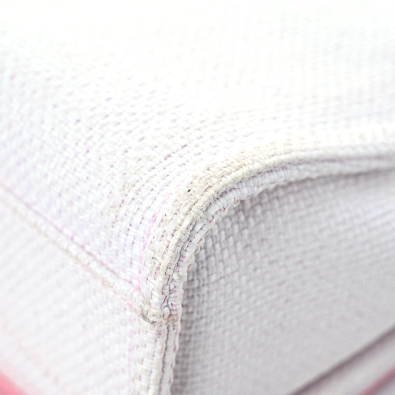 Chanel Woven Straw Raffia Small Deauville Messenger Light Pink 8 of 17