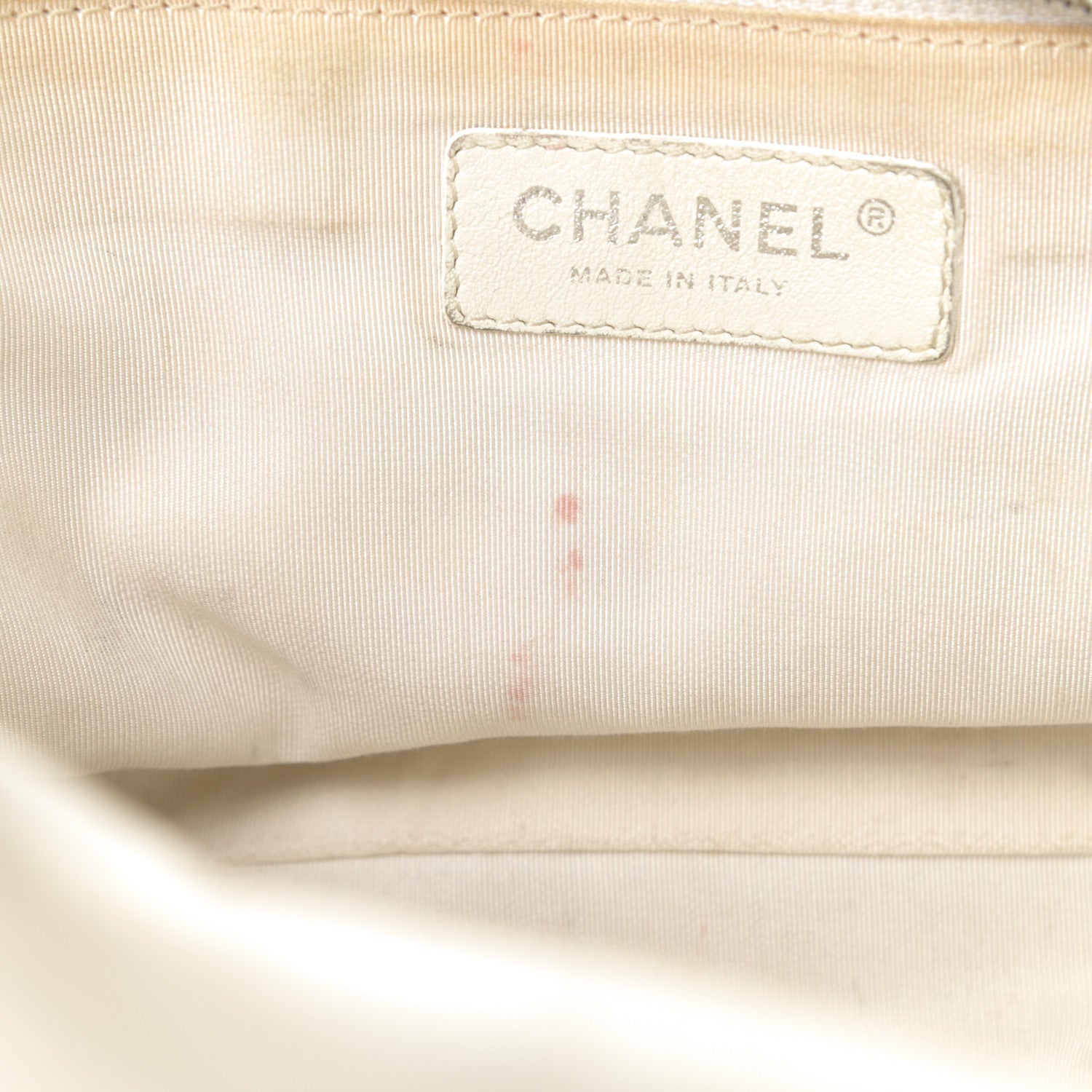 Chanel Calfskin CC Chevron All Day Long Tote White 13 of 18