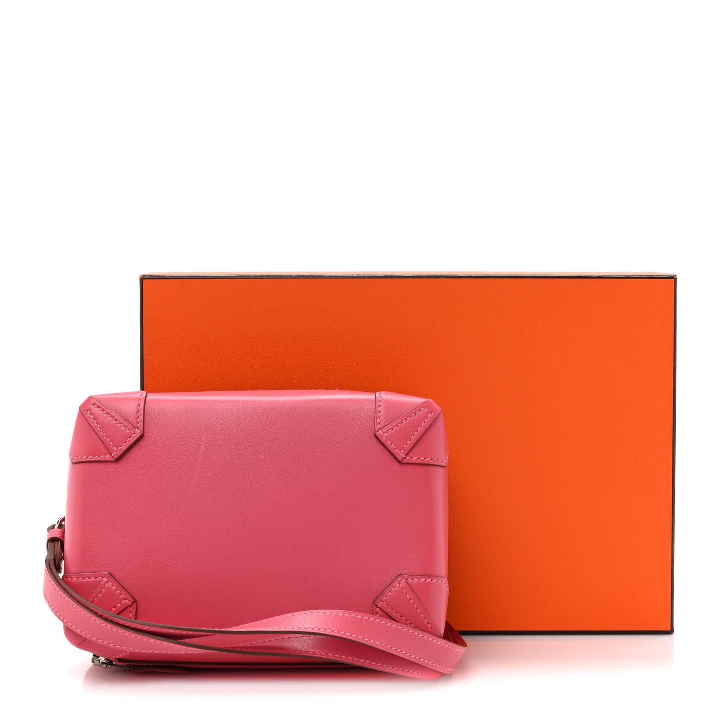 Tadelakt Mini Pochette Maxibox Rose Lipstick