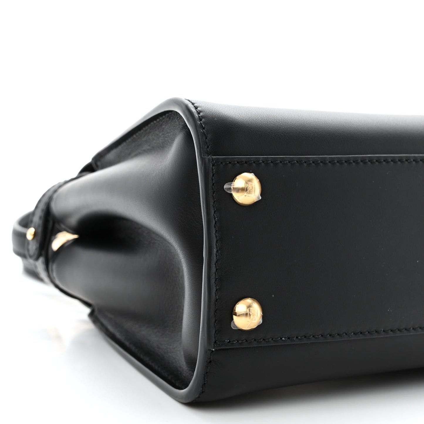 Vitello Seta Shiny Nappa Mini Peekaboo Iconic Satchel Black