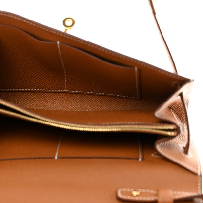 Hermes Epsom Kelly Wallet To Go Gold 5 of 10