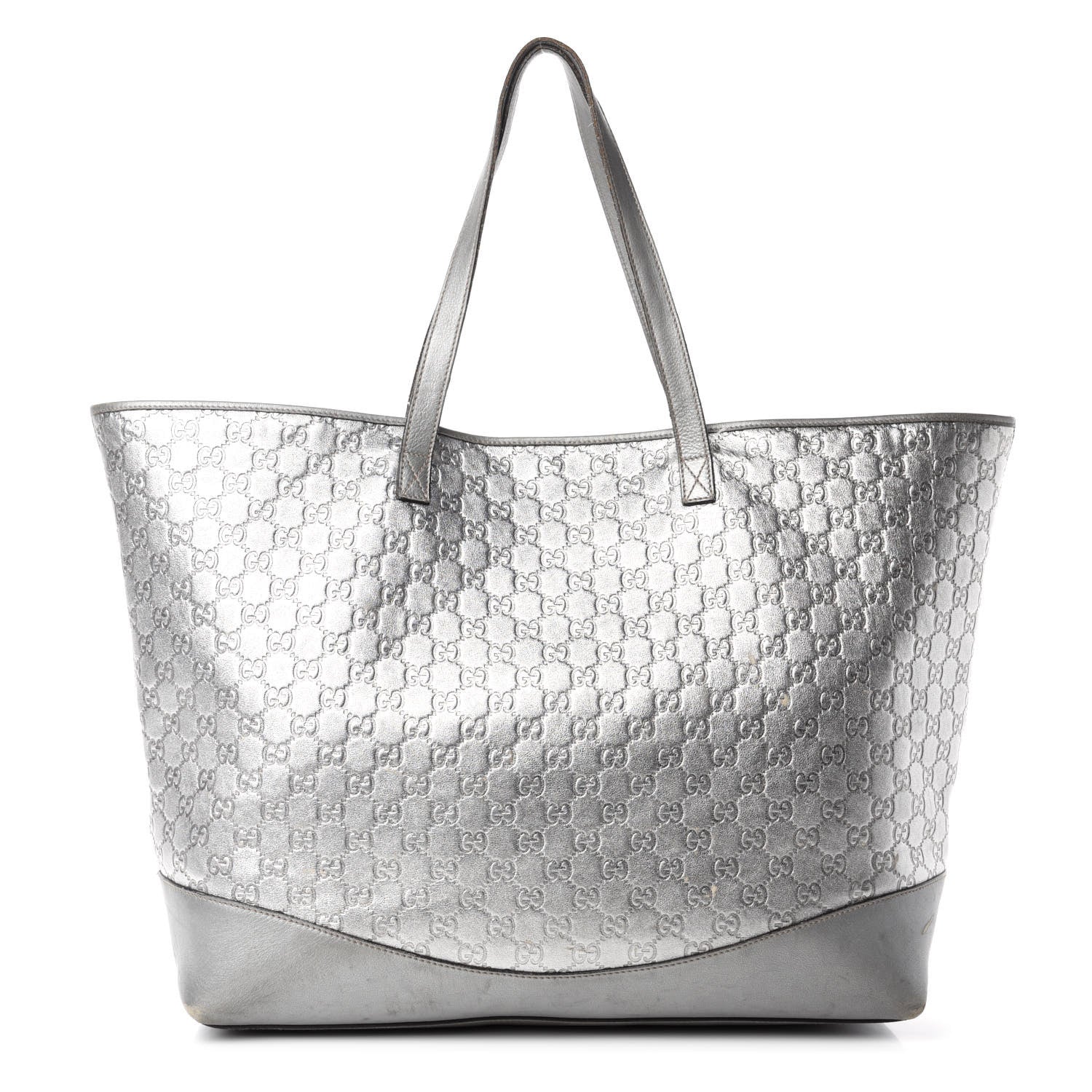 Gucci Guccissima Large Tote Silver 1 of 24