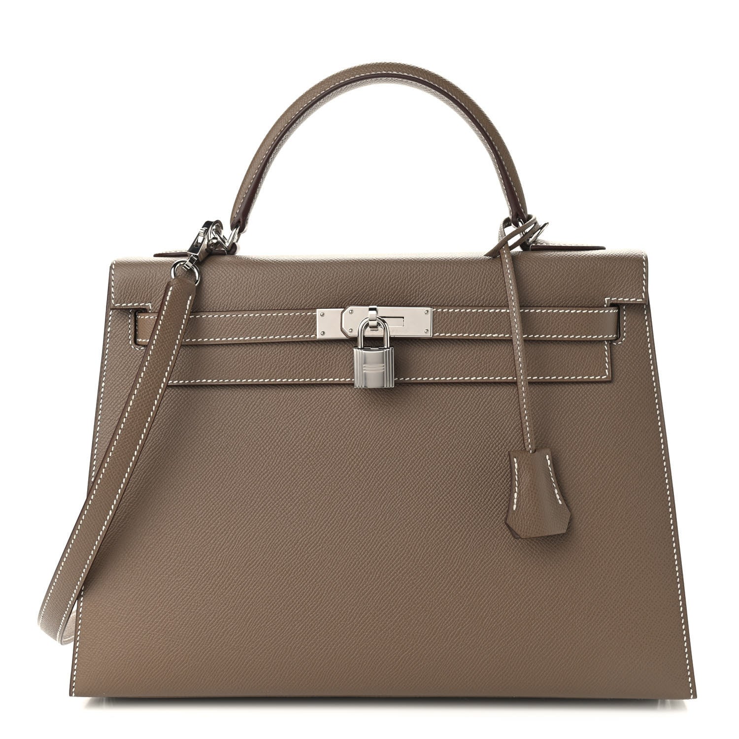 Hermes Epsom Kelly Sellier 32 Etoupe 1 of 9