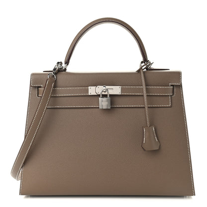 Hermes Epsom Kelly Sellier 32 Etoupe 1 of 9