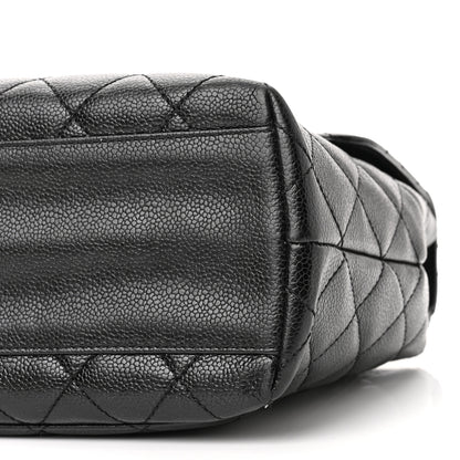 Chanel Caviar Quilted Jumbo Kelly Flap Black 10 of 10