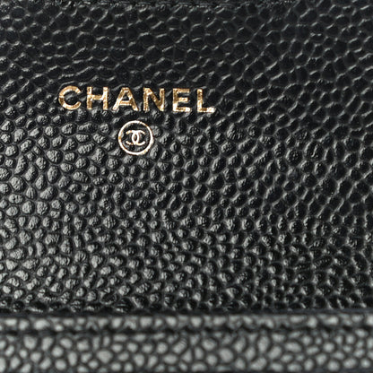 Chanel Caviar Quilted Flap Card Holder Wallet Black 6 of 11