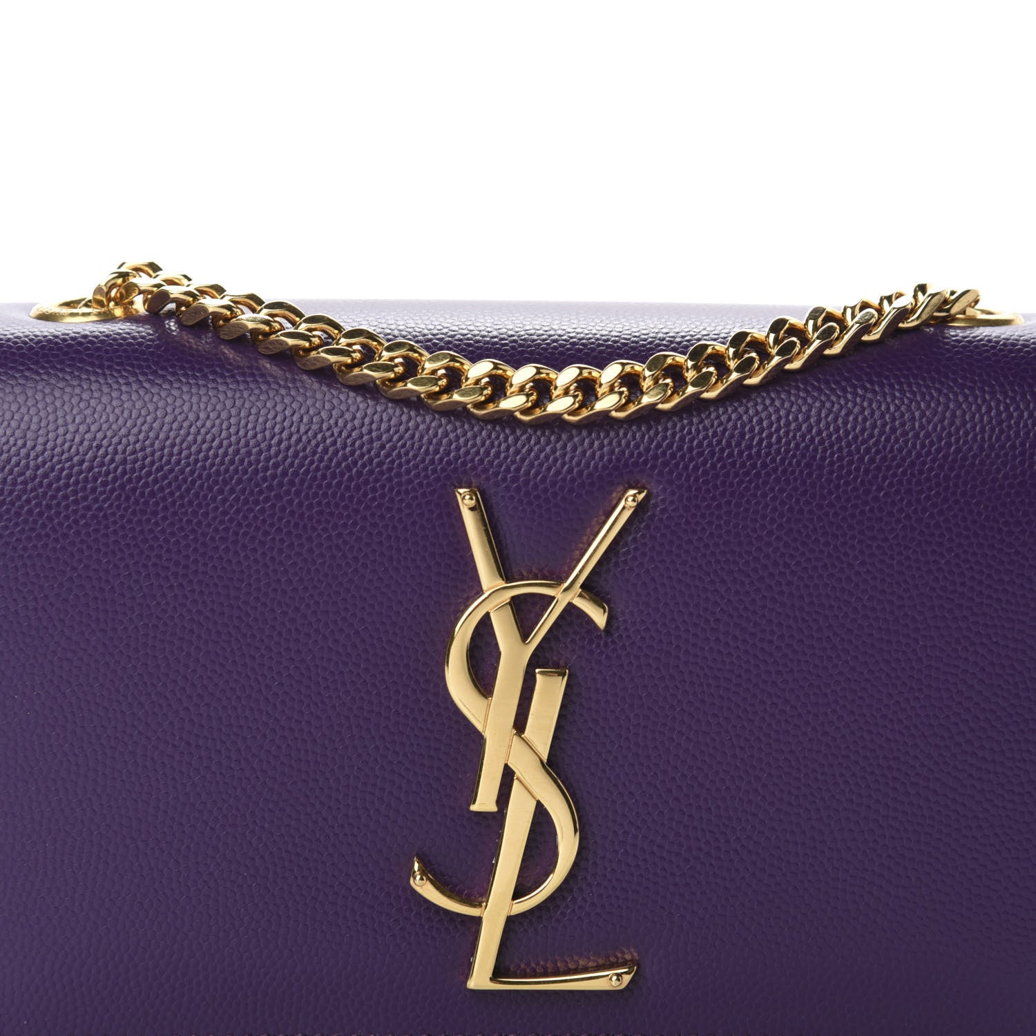 Saint Laurent Grain De Poudre Small Monogram Kate Satchel Lilac 10 of 10