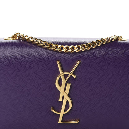 Saint Laurent Grain De Poudre Small Monogram Kate Satchel Lilac 10 of 10